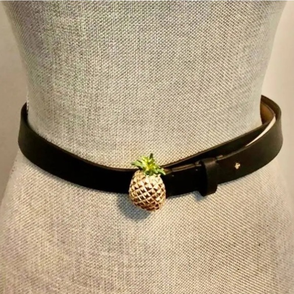 kate spade Accessories - Kate Spade Pineapple 🍍 genuine leather belt
